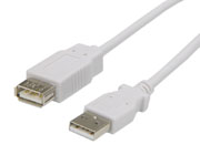 USB 2.0 jatkokaapeli A(uros) - A(naaras), 0.8-1.0m
