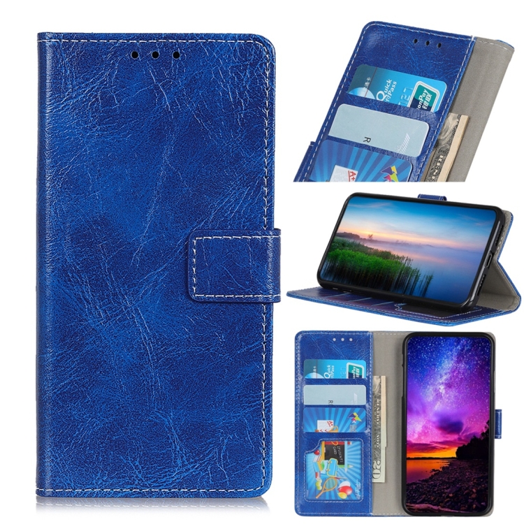 Samsung Galaxy Note10 nahkainen suojakotelo (sininen)